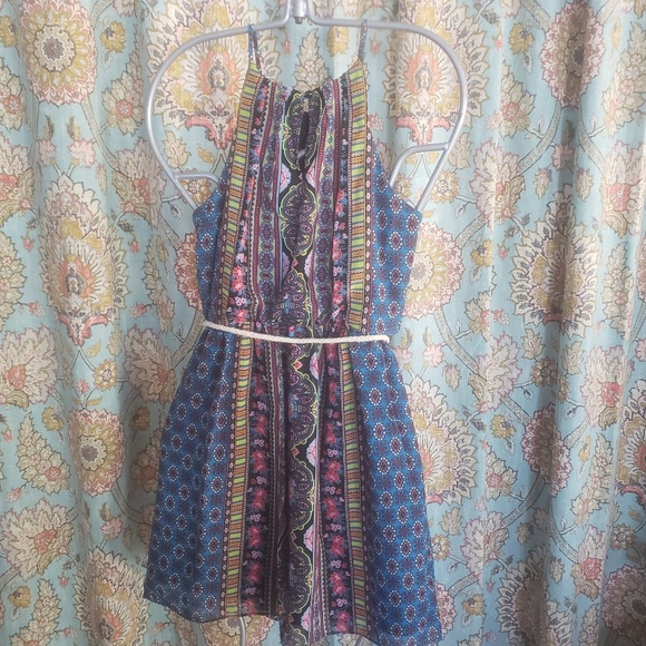 🍄By & By Summer Casual Halter Dress Junior - Picture 3 of 5